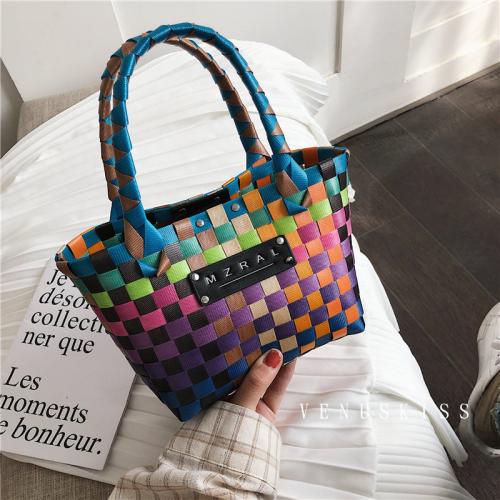 個性時尚彩色編織手提包-VKS003-包包