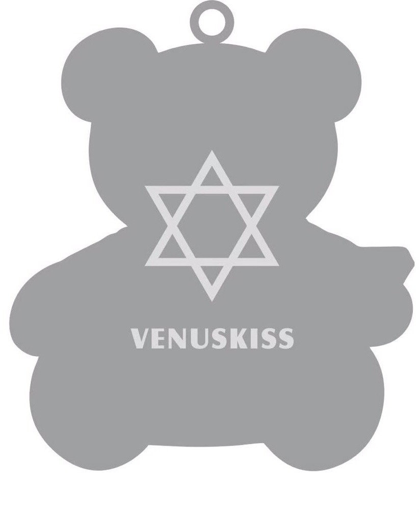 (1個)VENUSKISS鑽石小熊鑰匙圈，尺寸：長5*寬4.5cm
