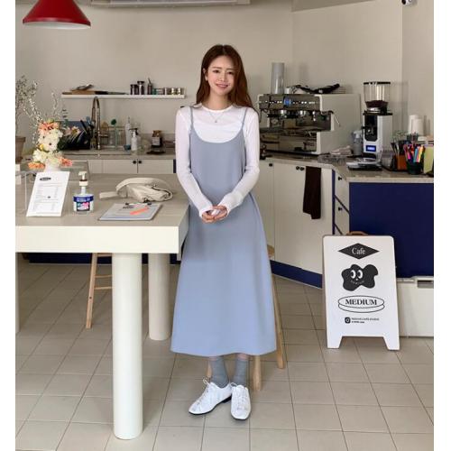 韓國服飾-KW-0315-166-韓國官網-藍色連身裙