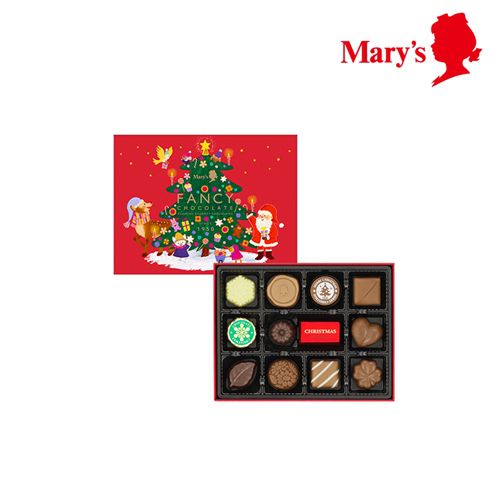Mary's聖誕巧克力禮盒(12入)-VAJP-1121-078