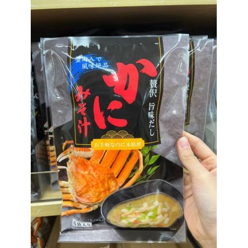 (螃蟹風味)日本東海農產即時海鮮味噌湯(6入)-VAJP-1112-012