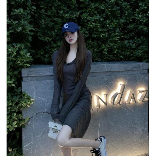 韓版-女裝-CA-A0705-046-連帽衣裙(防曬)